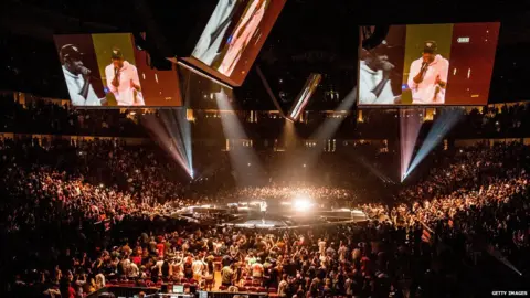 Getty Images Picture of Jay-Z concert in Anaheim