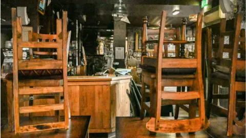 Getty Images Fiddlers Arms in the Grassmarket has been closed since Friday