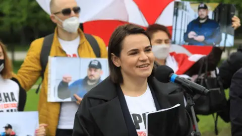 AFP Image shows Svetlana Tikhanovskaya