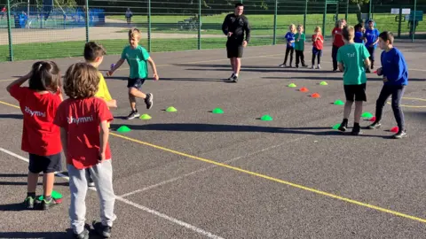 BBC Children take part in a sports activity