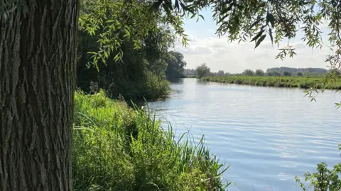 Kingfishers Bridge Nature Reserve River path at Kingfishers Bridge Nature Reserve