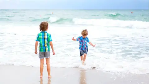 Getty Images children in sea