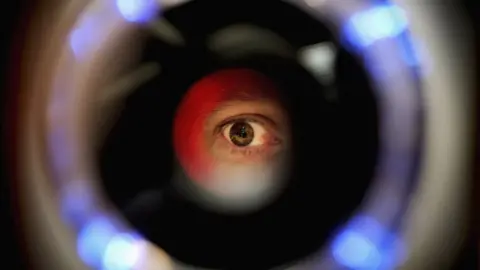 Getty Images An iris recognition scanner