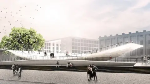 Milla & partner Architects' side view of monument