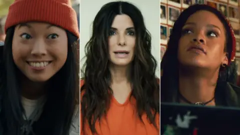 Warner Bros Awkwafina, Sandra Bullock and Rihanna