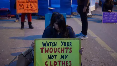 Getty Images India women's protest