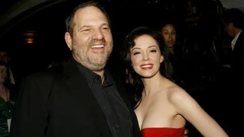 Getty Images Harvey Weinstein and Rose McGowan