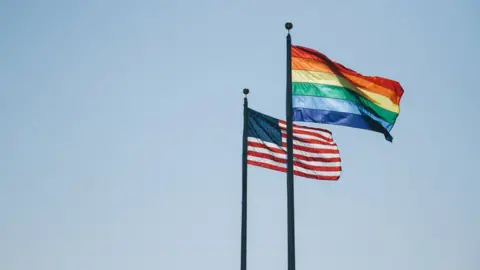 Getty Images Image shows pride flag