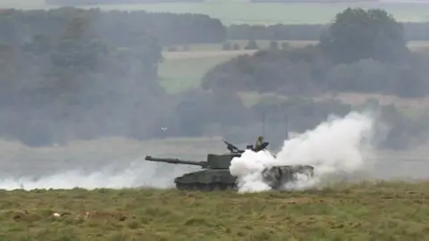 Salisbury Plain live firing ranges