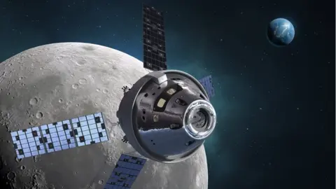Lockheed Martin Artwork of Orion capsule