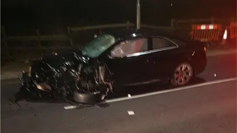 Tony Kitchin Crashed Audi