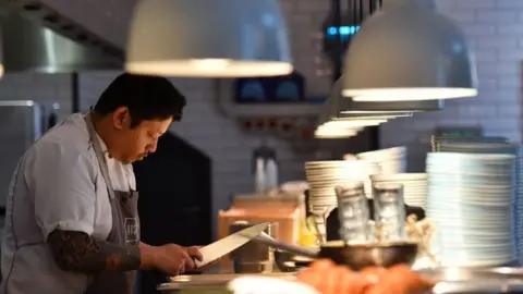 Getty Images Chef in a London restaurant