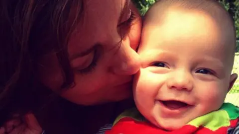 Zoe Davies Zoe Davies and baby Theo