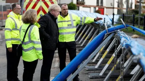 PA Media Prime Minister Boris Johnson visits Bewdley