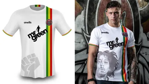 Bohemian FC axe 'dopest' Bob Marley-themed top