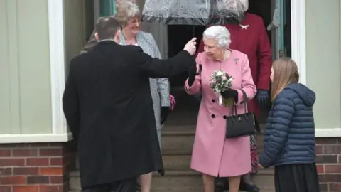 PA The Queen visits the Sandringham WI