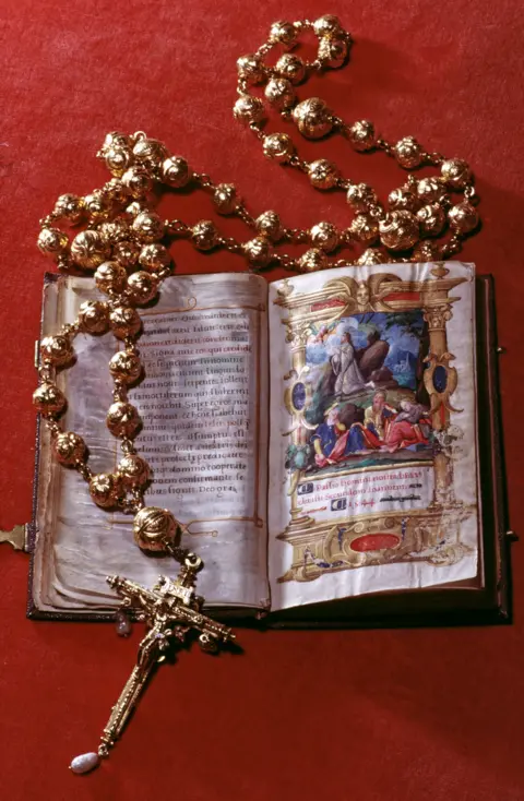 Getty Images The rosary beads