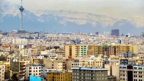 Getty Creative Stock A view of Tehran from the Azadi Tower