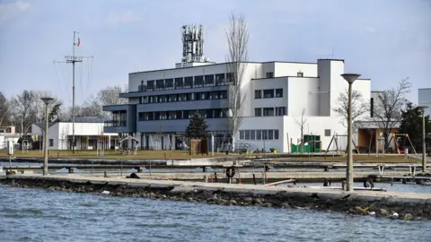 AFP This picture taken on February 21, 2019 shows a building of the VVSI Sport Hotel in Gardony town, about 60 km west from Hungarian capital Budapest, where Venezuela's refugees are hosted