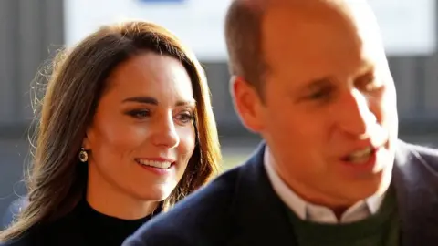 Reuters William and Kate during a 2023 visit to the Open Door Charity