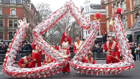 PA Media Dragon in London parade