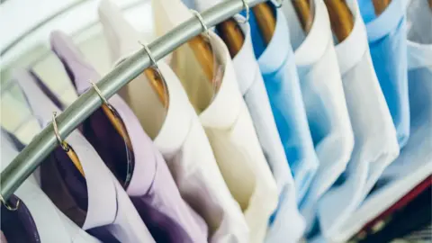 Getty Images Shirts on a rack