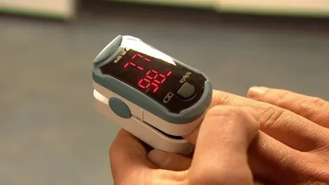 BBC An oxygen level monitor