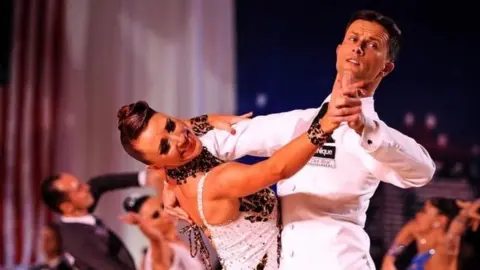 Mary Tweedle Marzena Stachura and her partner Slawek Sochacki