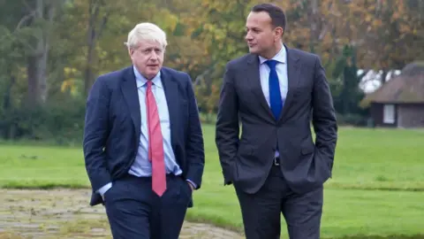 PA Media Boris Johnson and Leo Varadkar in October 2019