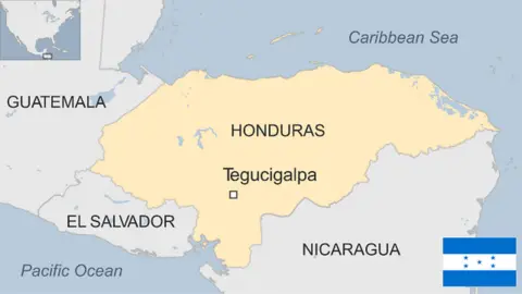 Map of Honduras