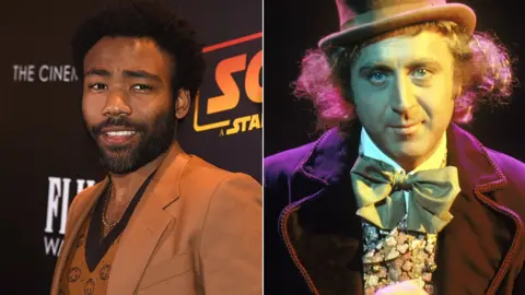 Getty Images Donald Glover and Gene Wilder