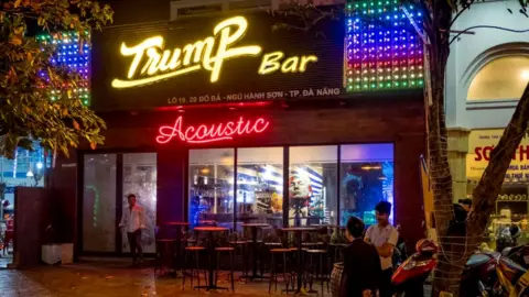Getty Images A Trump-themed bar in Vietnam