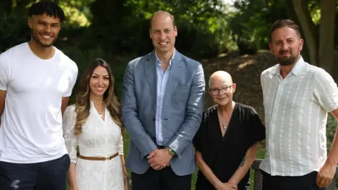 Andrew Parsons / Kensington Palace Prince William meets with Tyrone Mings, Gail Porter, Sabrina Cohen-Hatton and David Duke, ahead of the launch of Homewards - a five-year programme to demonstrate that it is possible to end homelessness in the UK.