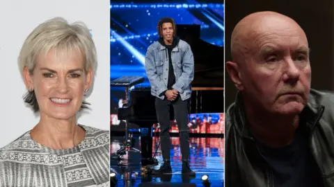 Getty Images/ Syco/Thames ITV/BBC Judy Murray, Tokio Myers and Irvine Welsh