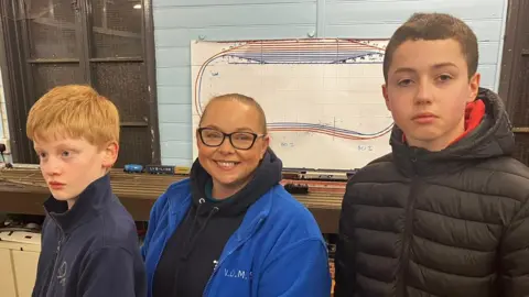 Jon Jo, Ellen Dickson and Charlie are all model railway enthusiasts