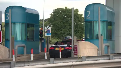 Tamar Bridge toll booths