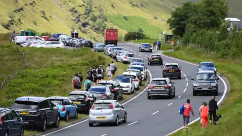 Wales news service Parking near Pen y fan