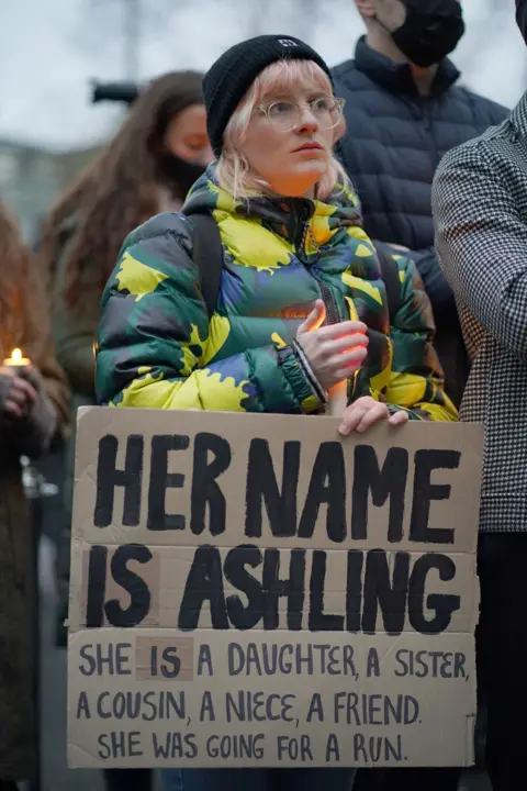 PA/Dominic Lipinski Vigil outside London Irish centre