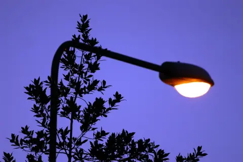 BBC Street light at dusk