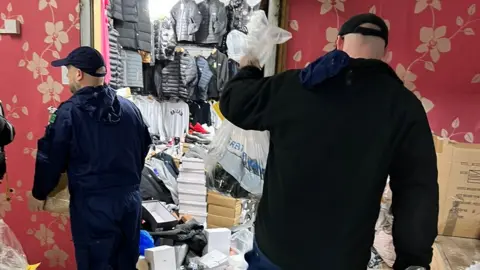 GMP Police with counterfeit goods