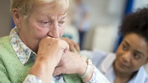 Getty Images Woman in a nursing home
