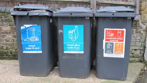BBC Recycling bins