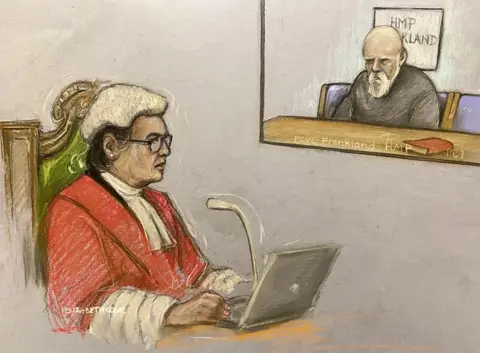 Elizabeth Cook/PA Media Wayne Couzens court sketch