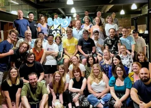 Owain Emanuel Owain and the Bluey crew