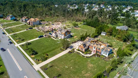 Shutterstock Mullica Hill in New Jersey, hit by a tornado