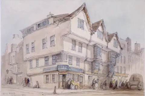 Heritage Images Bevis Marks, London, 1854. Artist: Thomas Colman Dibdin