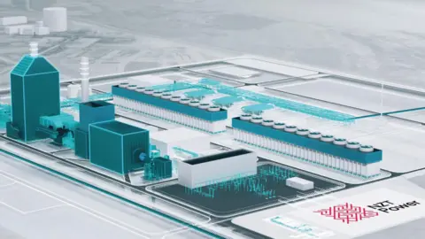 TVCA CGI of the Net Zero Teesside Power plant