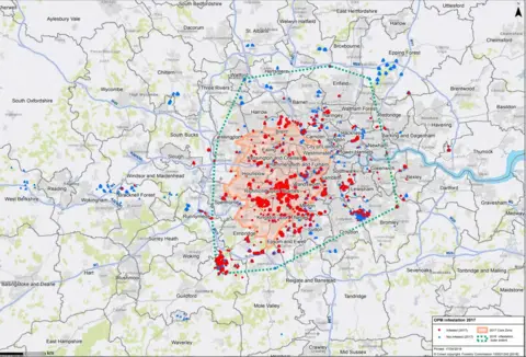 Forestry Commission  Map showing infestation