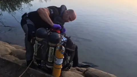 Specialist Group International Mercer's Lake diver