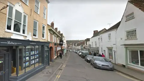 Google The main street in the centre of Wotton-under-Edge